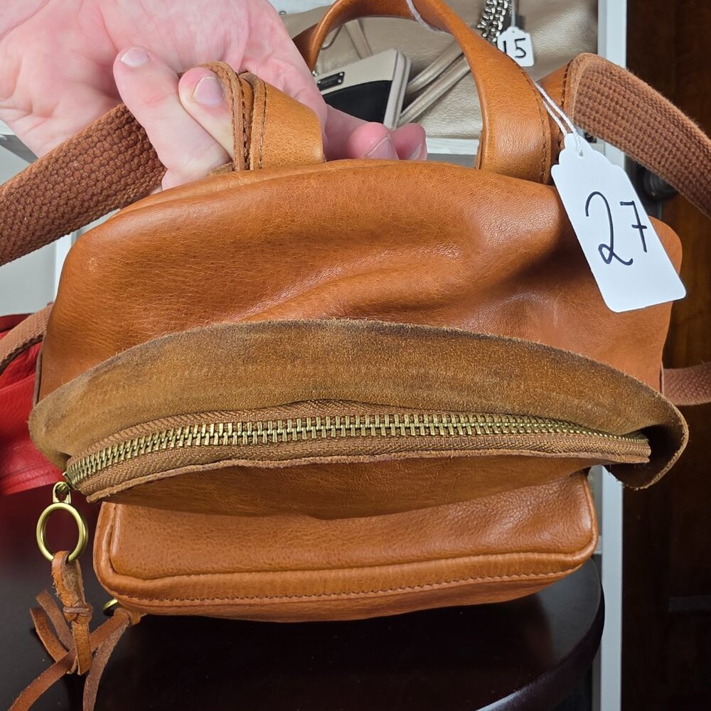 Madewell Lorimer Mini Backpack in English Saddle - Picture 5 of 10